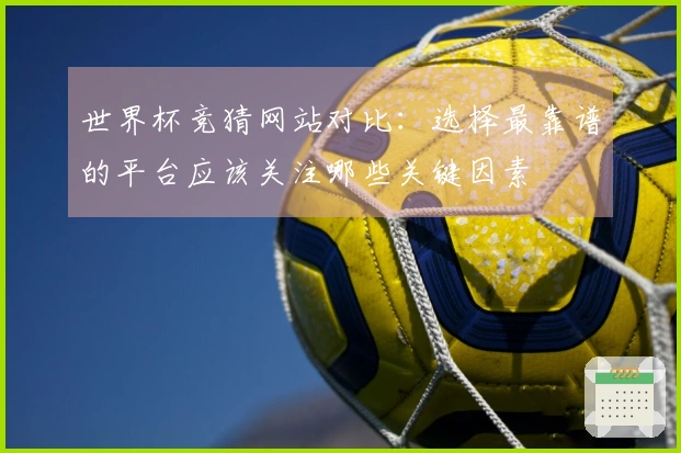 世界杯竞猜网站对比：选择最靠谱的平台应该关注哪些关键因素