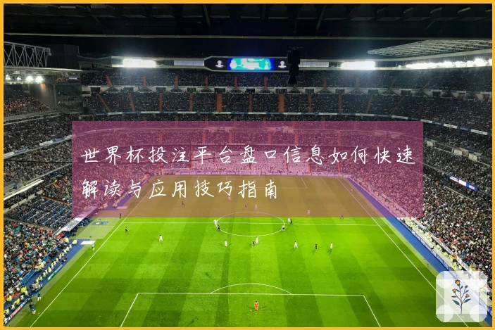 世界杯投注平台盘口信息如何快速解读与应用技巧指南